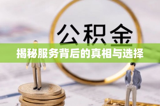 静海揭秘服务背后的真相与选择