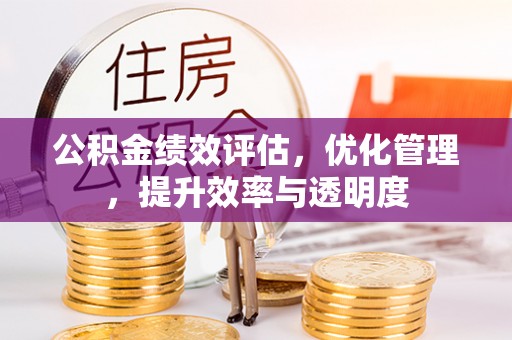 静海公积金绩效评估，优化管理，提升效率与透明度